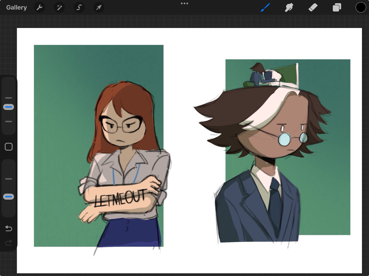 H3lpL3ss13's tweet image. Mark and helly but Petrigrof #fionnaandcake #severance