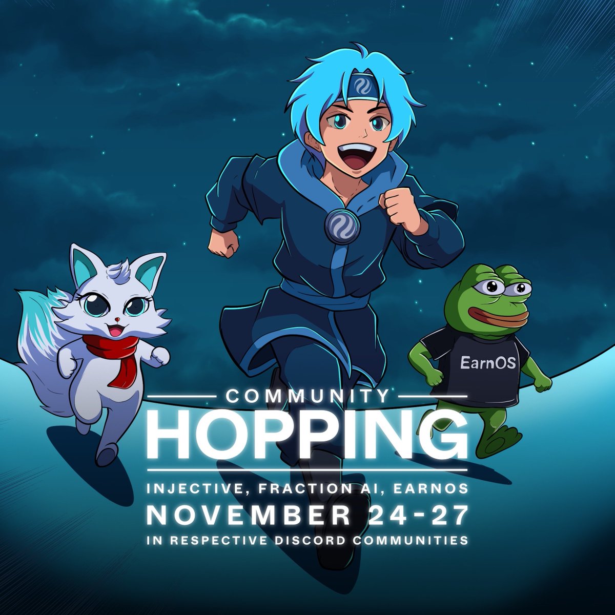 Community Hopping Event🎮

It's another week full of fun, friendly gaming and cross-community connection. This time, <a href="/injective/">Injective 🥷</a> family will be with <a href="/FractionAI_xyz/">Fraction AI</a> and <a href="/earnos_io/">EarnOS</a> communities!

Here's the Event Line Up:
★ Gartic - <a href="/FractionAI_xyz/">Fraction AI</a> (November 24th, 1 PM UTC)
★