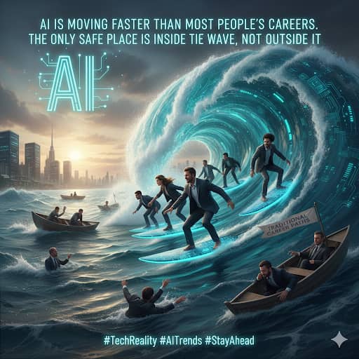 FredrickUghimi's tweet image. AI is moving faster than most people’s careers. The only safe place is inside the wave, not outside it.
#TechReality #AITrends #StayAhead