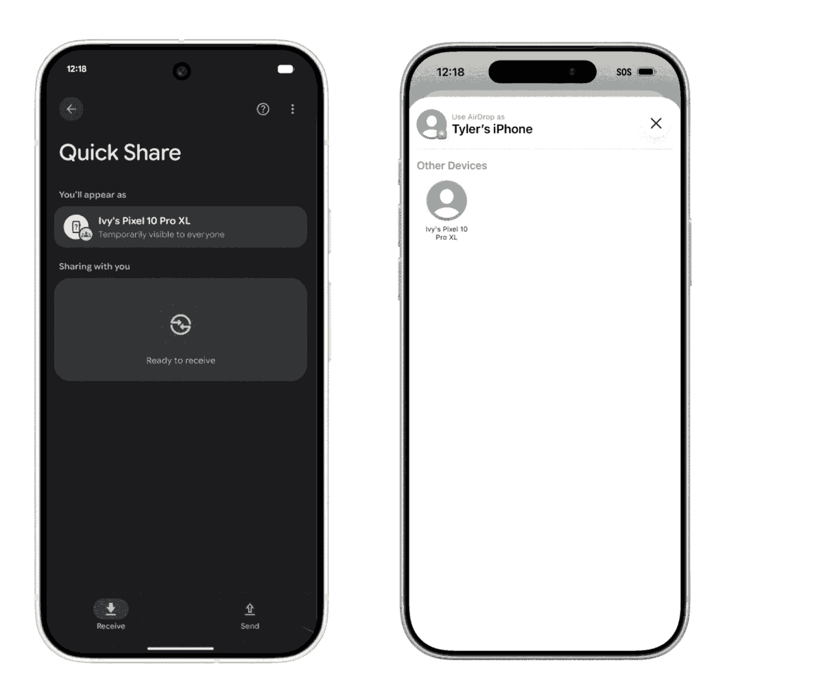 gogiinc's tweet image. Android and iPhone finally sharing files like civilized adults? Pixel 10 just brokered the peace treaty. 

Quick Share + AirDrop now works… which means no more “Send it on WhatsApp, bro.” Truly the end of an era.

#Pixel10 #QuickShare #AirDrop #AndroidVsApple #TechNews…
