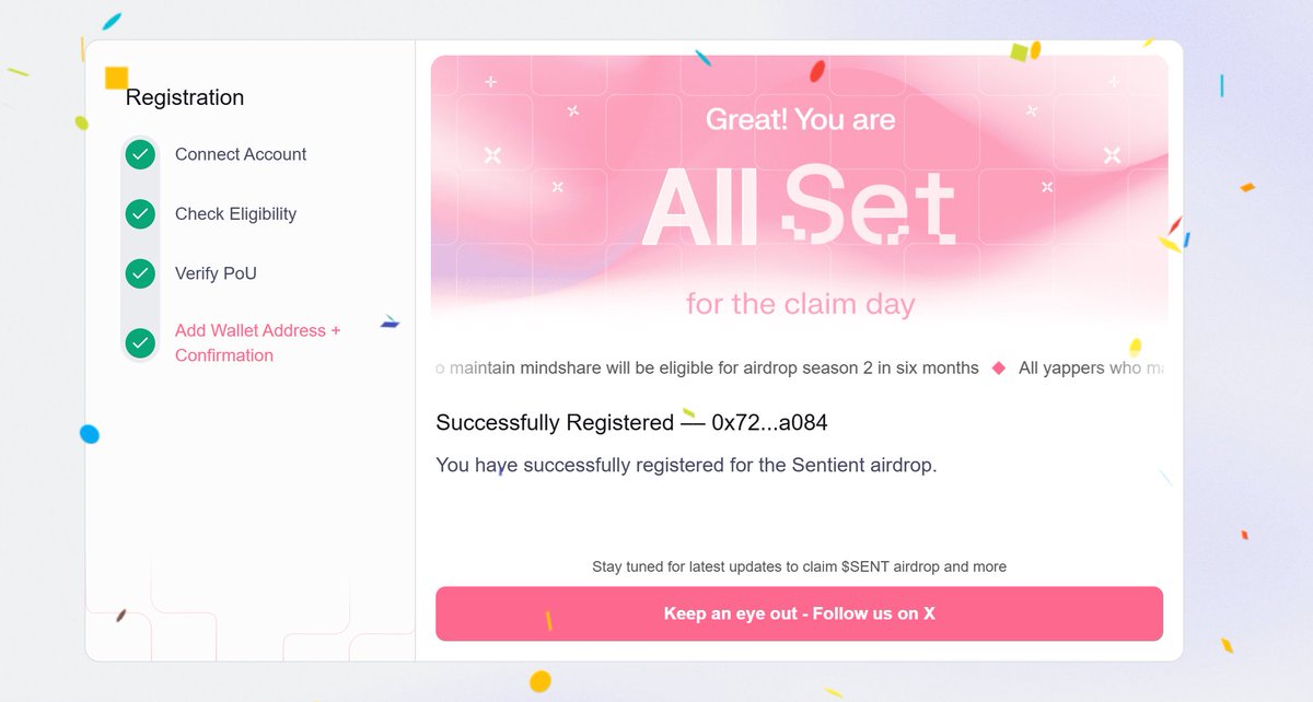 vigneshwaradlaa's tweet image. Grateful to be eligible for
@SentientAGI
@irys_xyz
@RaylsLabs
@recallnet

Eligibility season finally feels alive again, excited, motivated, and ready for what’s next. @base @HeyElsaAI 

Let’s keep building together