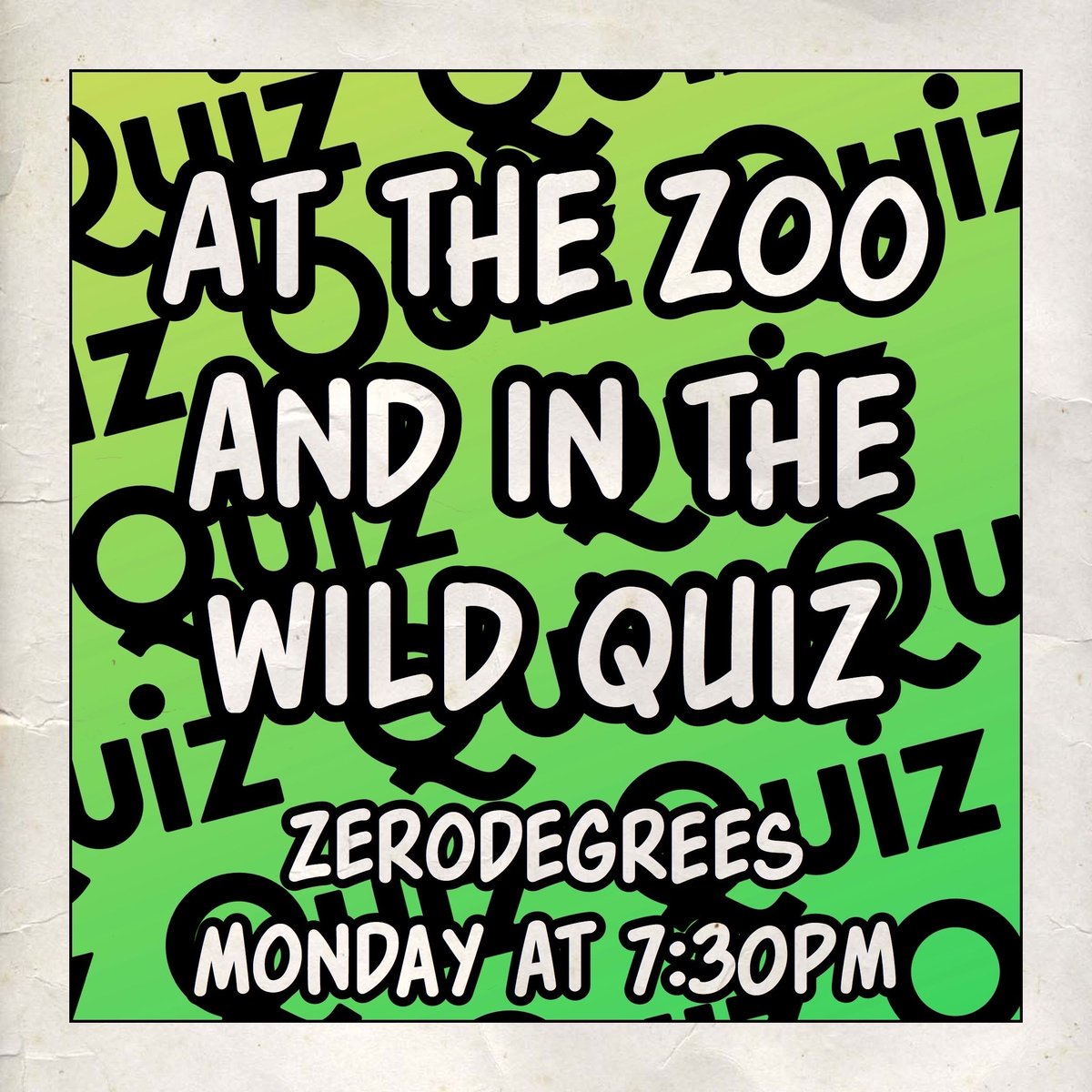 QuizzicalQuiz's tweet image. Join us on Monday at #Zerodegrees in #BS1, #Bristol for our next #QuizNight! 7:30pm start for our #Animals #Quiz with great prizes to be won @zerodegreesbristol
