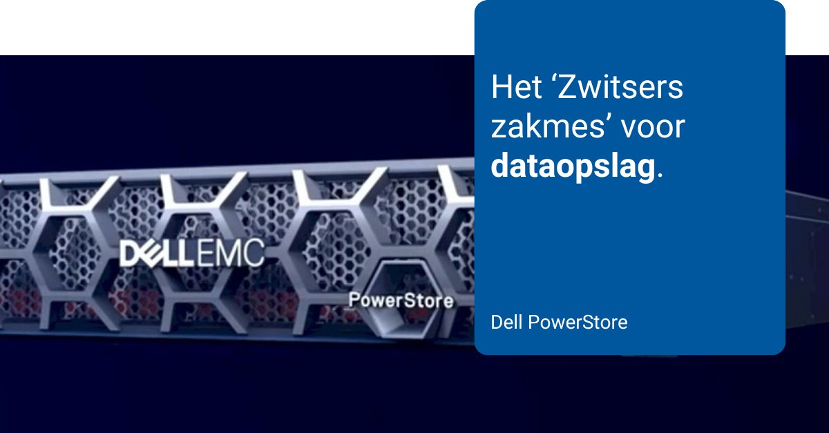 Dell EMC omschrijft de #PowerStore als ‘the future of storage’. Wat ons betreft valt de PowerStore in de categorie ‘Zwitsers zakmes’: hij biedt alles. Lees hier het hele PowerStore verhaal op onze website: loom.ly/1omPGuI #storage #dellemc