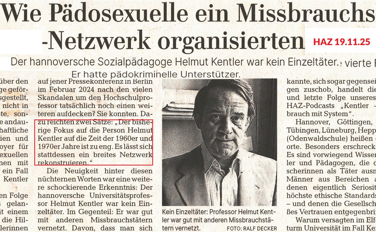 In Niedersachsen bildete Helmut Kentler ein breites Pädophilen-Netzwerk, das bis heute besteht. Dessen Endgegnerin ist die Abgeordnete und Mutter <a href="/MdlBehrendt/">Vanessa Behrendt MdL</a>. Die bekannte Göttinger StA klagen sie jetzt wegen Pädo-Kritik an. Unfassbar. 1/2 x.com/Mary_Khan94/st…