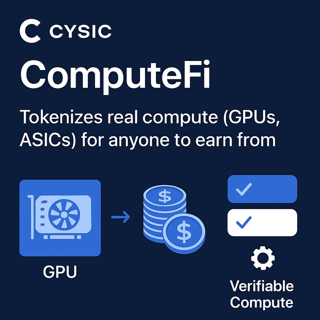 Do you know?

The versatility of ComputeFi allows it to support multiple industries and use cases simultaneously in places likeAI marketplace, Blockchain infrastructure, mining integration and scientific HPC 

Truly Cysic ComputeFi is a game changer