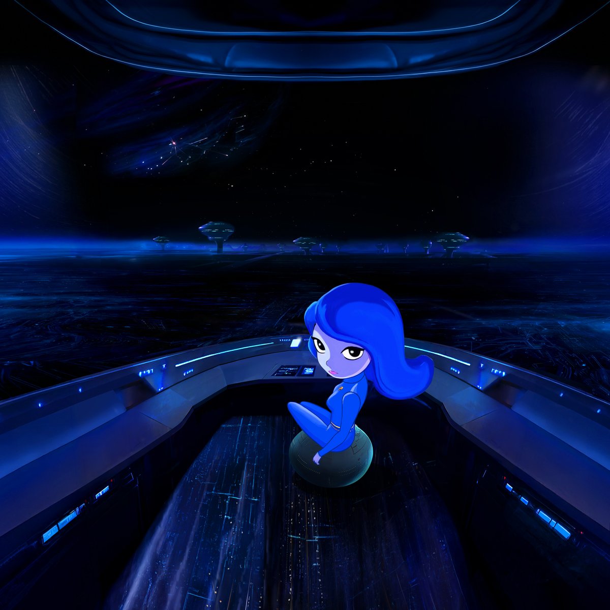 LaundryMonsters's tweet image. Ursula - Tactical Tower - Night Shift  (original art) 

Deep into the night shift at the Tactical Tower in Galandria City a space battle rages in the upper atmosphere…

#2DAnimation #SciFiAnimation #scifi #AnimationSeries #digitalart #disneyanimator