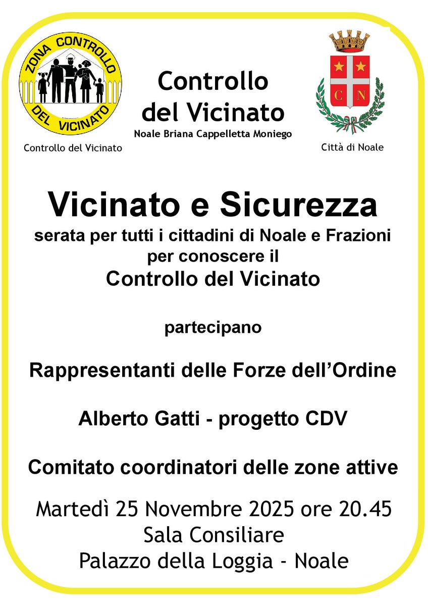 ComuneNoale's tweet photo. #MyNoale #MyBriana #MyCappelletta #MyMoniego E' uscita la newsletter della Città di Noale - No@le  Informazioni utili - venerdì 21 novembre 2025 - https://t.co/p3REPgGfwv https://t.co/1gij6JUjs6