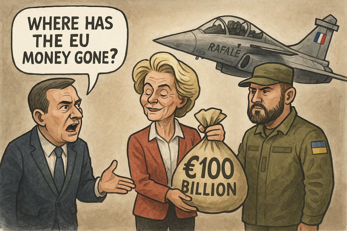 55Bellechasse's tweet image. Bruxelles finance une Ukraine corrompue qui achète des armes françaises avec l’argent des autres,
pendant que la guerre se perd et que l’Europe fait semblant de gagner.
C’est le degré zéro de la stratégie,
le degré maximal de la bêtise,
et l’apothéose du cynisme européen.

Ainsi…