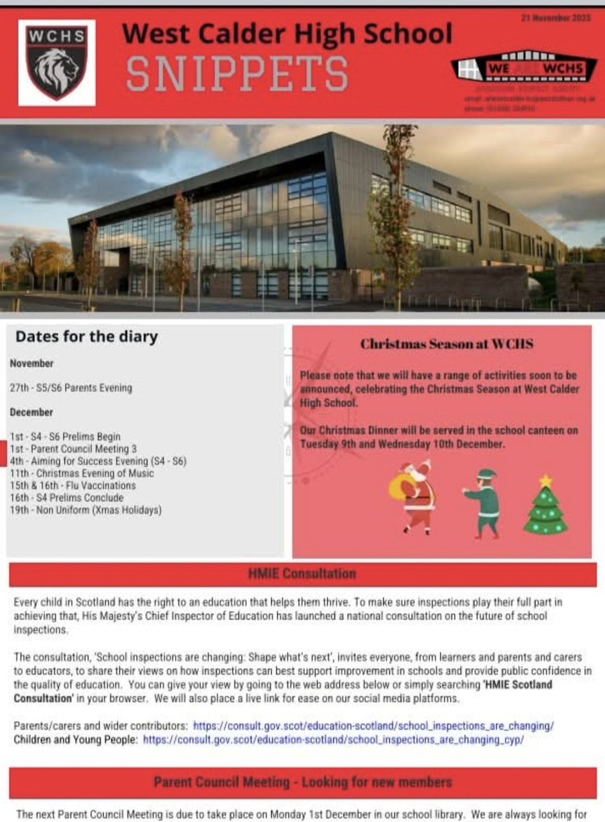 WestCalderHigh's tweet photo. This week's Snippets is now available over on our Facebook page! https://t.co/1GE7kGJxpK