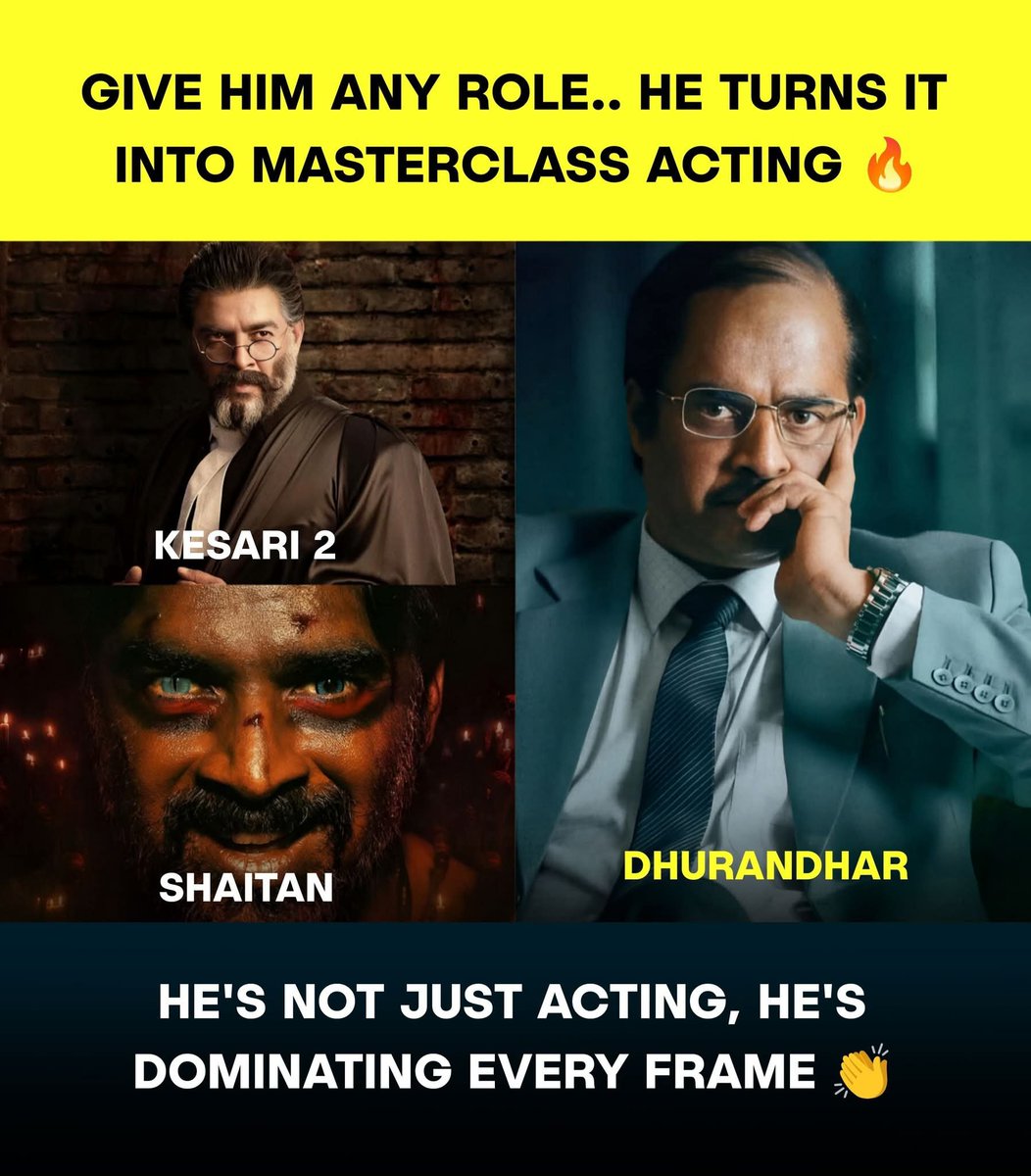 thuglifenews's tweet photo. Give Him Any Role, He Turns It Into A Masterclass. Vanraj Kashyap Is Dominating Every Frame! 🔥
#vanrajkashyap #masterclassacting #shaitan #dhruandhar #kesari2 #versatileactor #bollywood #dominating #actinggoals #indiancinema https://t.co/o4E7SsjLCR