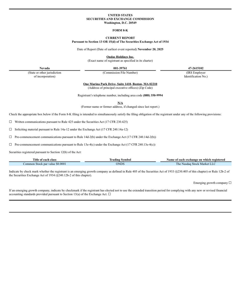 bodoxstocks's tweet image. Green light for $ONDS to hit the growth turbo with a clean legal setup. The special meeting votes are in.

💭 Rocket tank refueled

Shareholders approved the increase in authorized common shares from 400M to 800M. The vote wasn’t tight at all:
178M “For”, only 8.6M “Against” and…