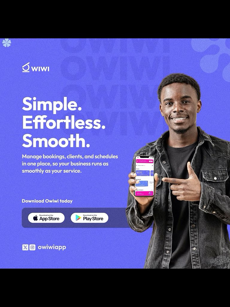 OwiwiApp's tweet image. ONE APP MULTIPLE OPPORTUNITIES 

A place where Valuable services meets  Satistifed clients is Owiwiapp.. with Owiwi 🦉 you don’t need to stress about reaching or looking for clients, you get instant connection with a sign up #owiwiapp #FridayVibes #businessapp