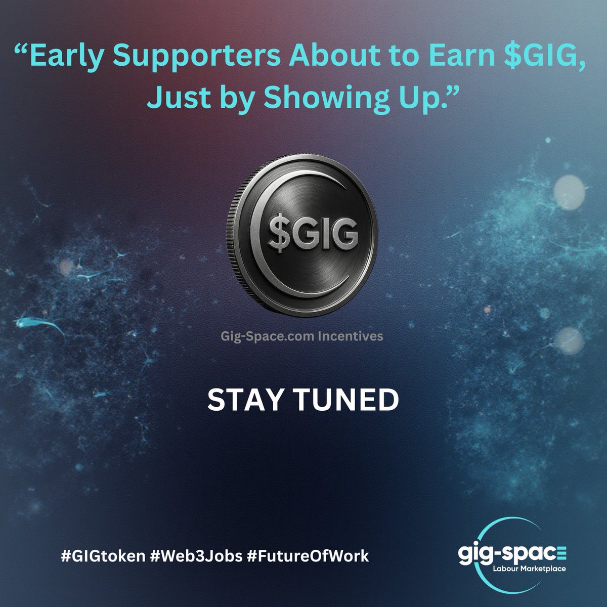 GigSpaceCom's tweet photo. Early Supporters — This One’s For You
We’re about to reward our earliest supporters with free $GIG, just for showing up.
If you’ve been watching Gig-Space from the sidelines… now’s the time to get your wallet ready.
Stay tuned. Big things are coming.
#GIGtoken #Solana #Airdrop #FutureOfWork