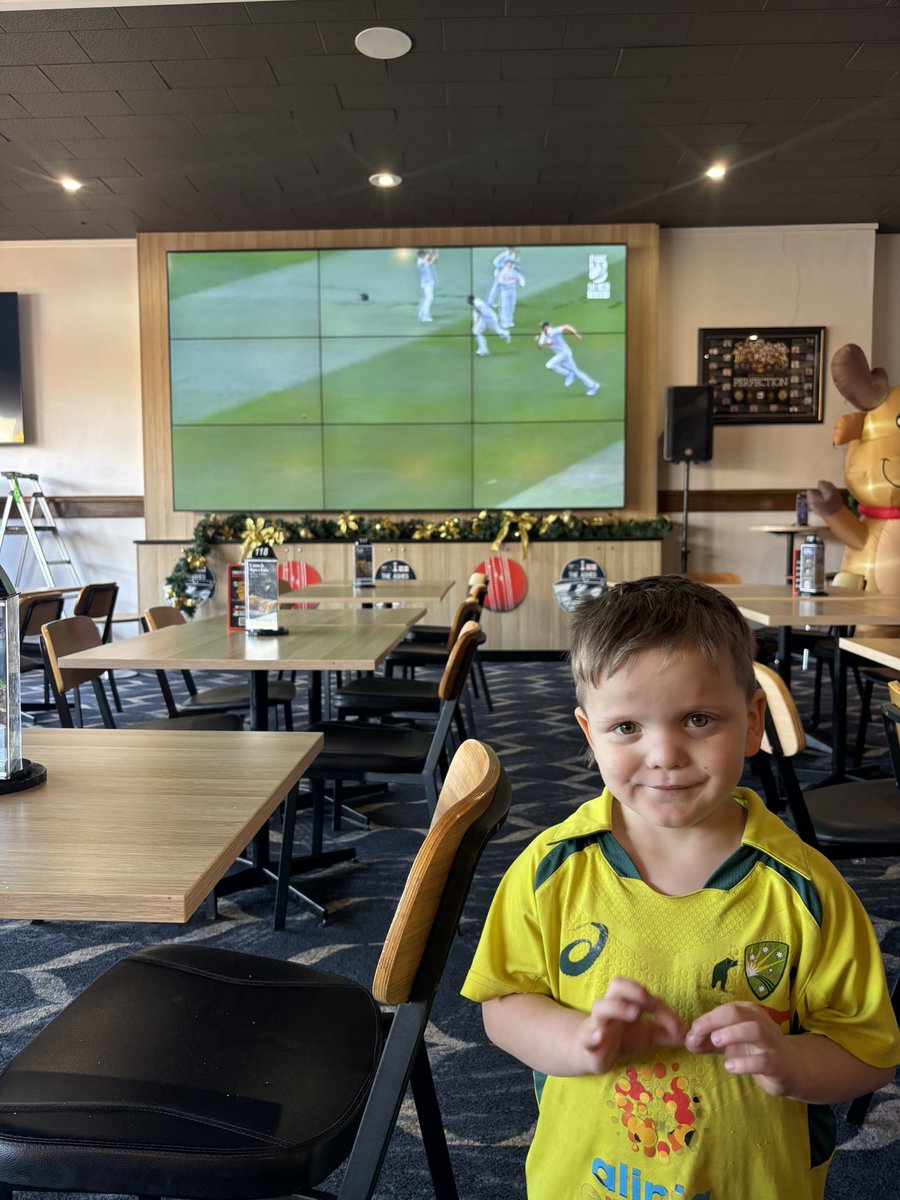 It’s not just footy he loves! He’s already told me he needs a white Australia top too!