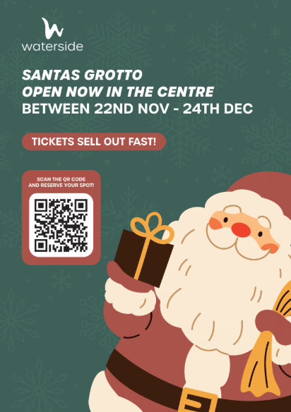 Santa’s Grotto is open at Waterside from 22 Nov–24 Dec 🎅🎄✨

Tickets sell out quickly – check the advert in Primary Times Lincolnshire and book your festive visit before they’re gone! 🎟️🎁🦌flk.bz/sVjC