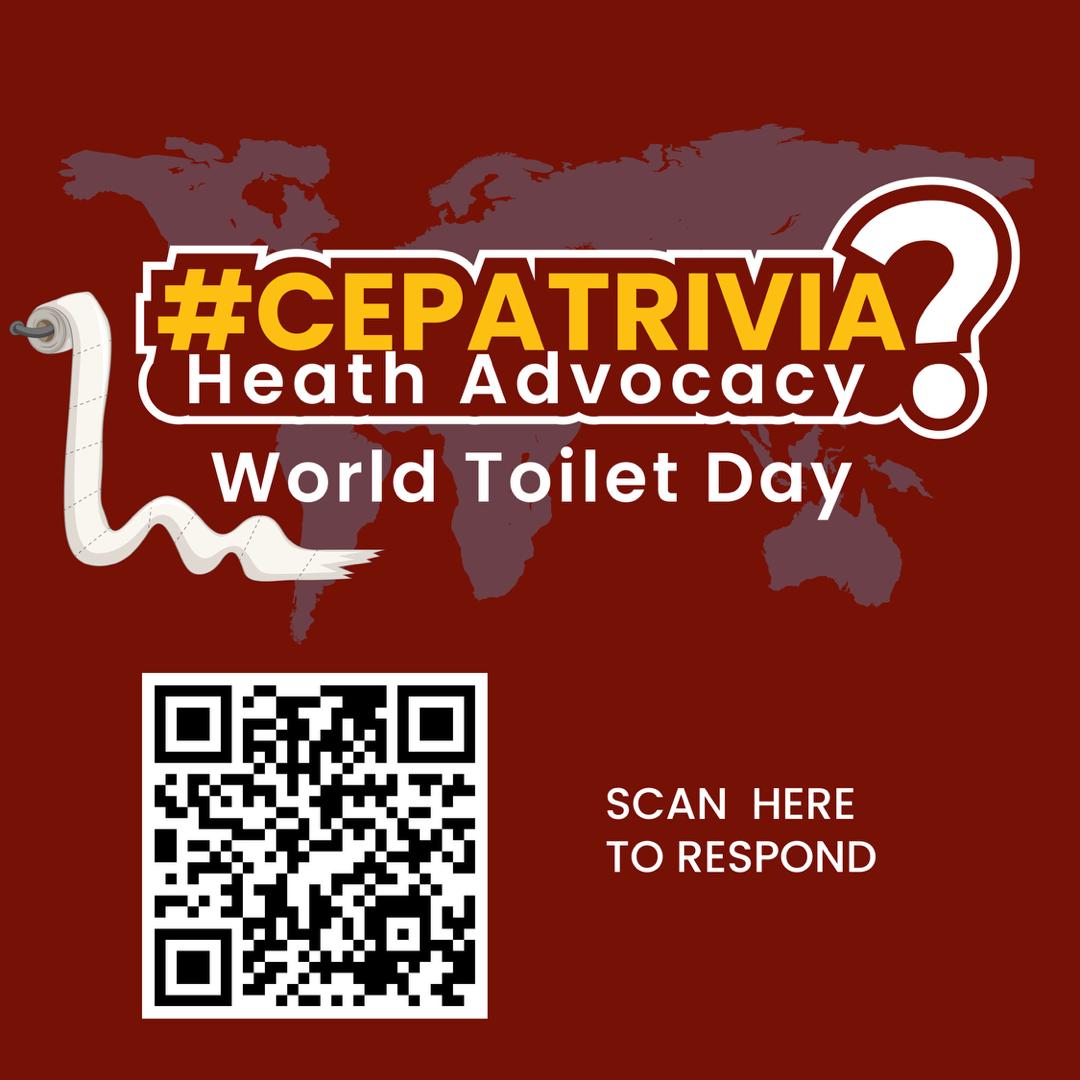 pwatchug's tweet image. Think you know sanitation? 

Take our #WorldToiletDay trivia and test your knowledge on toilets, dignity, and global health. 

🎯 Participate here 👉 shorturl.at/RzsTc

#HealthAdvocacy
#CEPAProgramming