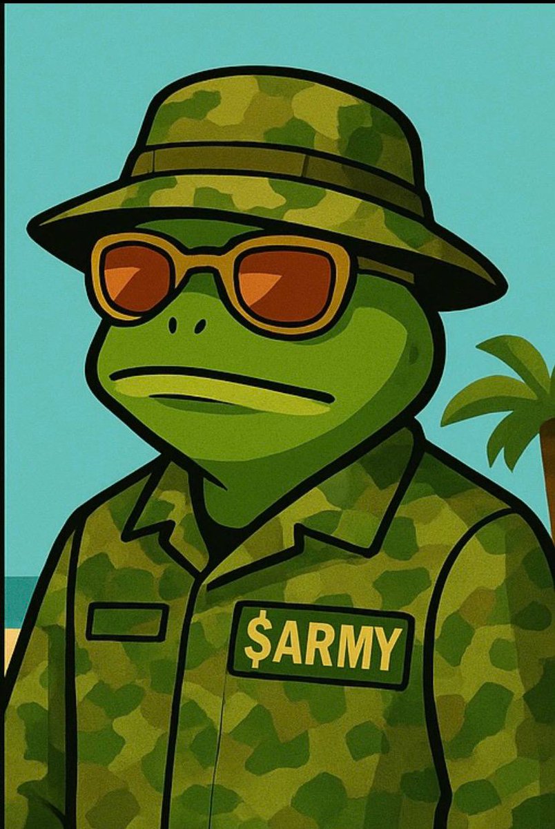 Quddus6906's tweet image. Gm warriors 🫡 Base is leveling up while others are still hunting in the dark. While they’re calculating numbers $ARMY is already securing positions and owning the next wave. Don’t just watch enlist now

Ticker: $Army
Dev: @JspHost
Ca: 3Gdx9LmKZJyciSz3mbge3YKLqskiMG71m1iDMPAwpump