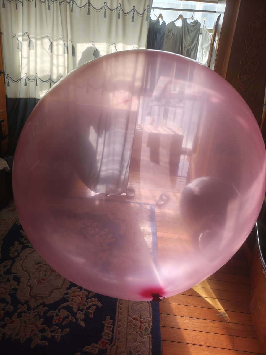giant pink bubble