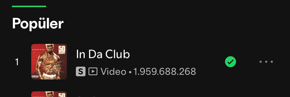 2003’te çıkan şarkının streamine bak. en büyük hip hop hit’i değilse piçiz.