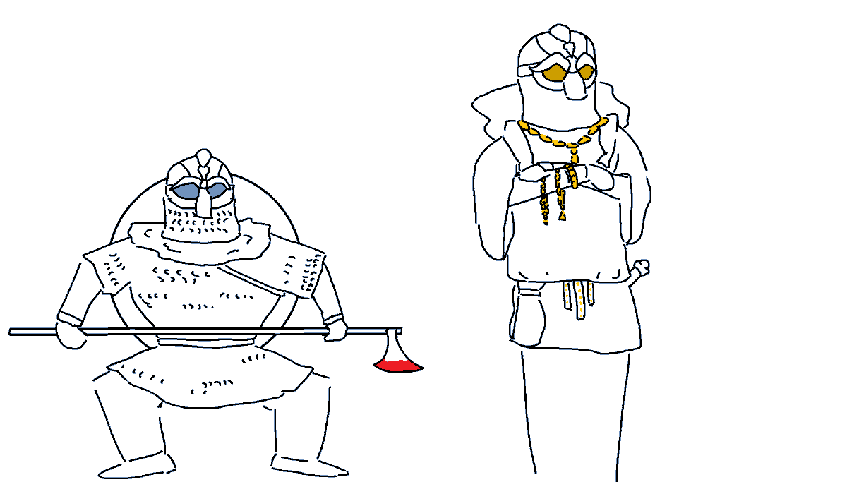 The last sketches from my project.

the train must go further!)
<a href="/AEgisRoMa/">Aspis Romana</a> 
<a href="/DrawingPosting/">Alejandro ⚜️</a> 
<a href="/elan_maro/">🗡️ 𝕰𝖑𝖆𝖓-𝕸𝖆𝖗𝖔🦖</a> 
<a href="/Rug_Knight/">Rug Knight</a>