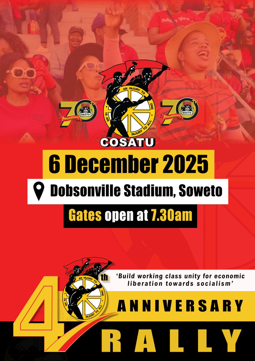 COSATUSSONLINE's tweet image. 