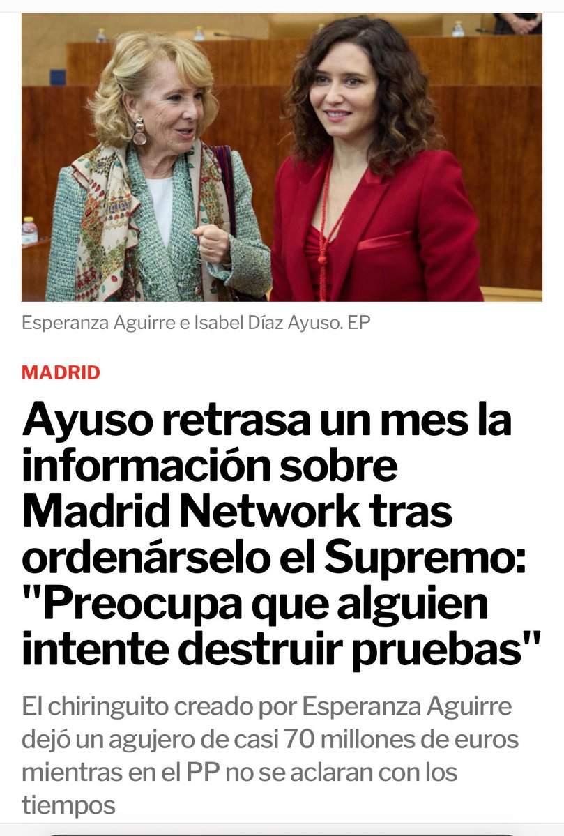 Llevan años enriqueciéndose a manos llenas, a la vista de todo el mundo y sin encontrar un límite ni afrontar consecuencias.
No es solo un problema para Madrid, es que amenazan la democracia en todo el país.