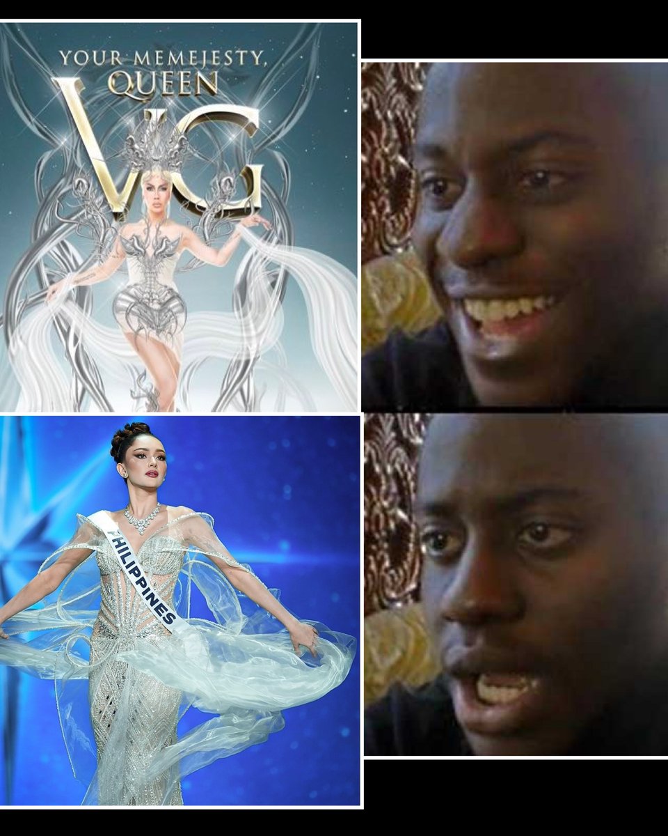 romeltabug's tweet image. Same din ng naisip ko kanina. Inspired by your gown @vicegandako ba ang gown ni Ahtisa Manalo? Hmmmm 🤔 #MissUniverse2025