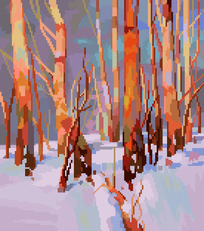 絵画 Winter  in pastel Japanese Snowy Mountains Pastel Drawing Original Signed Yoshihiro