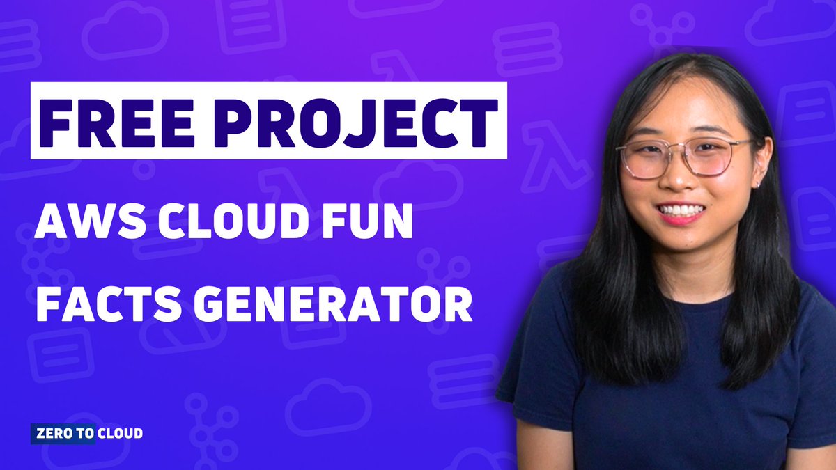 TechWithLucy's tweet image. Here&apos;s a free AWS Project for you! 

I&apos;ve created this step-by-step guide for you to build an &quot;AWS Fun Facts Generator&quot;.

You&apos;ll get to work with a few different services and connect them :)

🔗 Check it out: zerotocloud.co/courses/free-c…