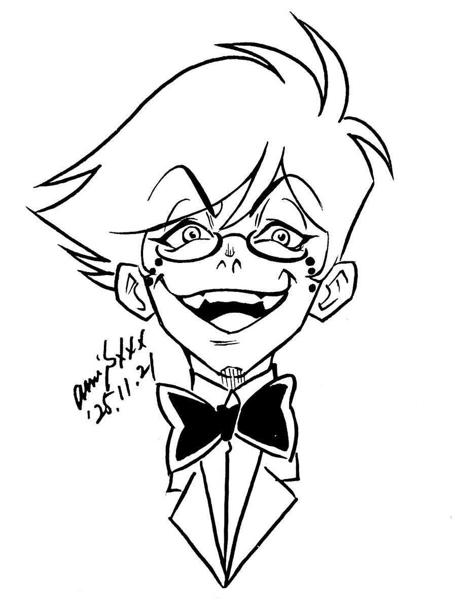 生前アラスター。 少年期。 柴田亜美 #ハズビンホテル #HazbinHotel