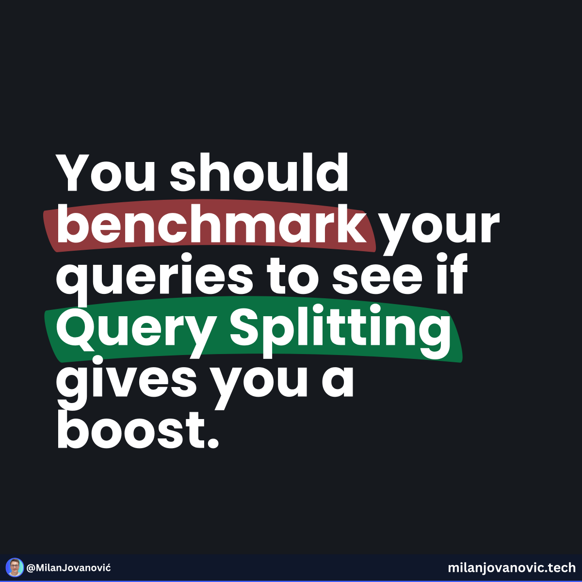 mjovanovictech's tweet image. Are you accidentally crippling your EF Core queries?

Before you start bashing on EF, this is an SQL problem, not an EF problem.

But it can be problematic to find and fix with EF.

Understand the Cartesian Explosion problem and how it occurs in your queries.

I&apos;ll give you a…