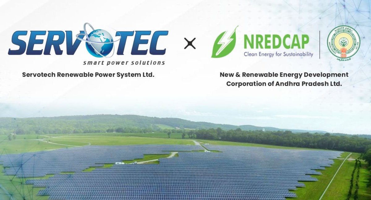 renewablemirror's tweet image. @servotech_ltd has been awarded an INR 73.70 crore #grid-connected #rooftopsolarproject by the NREDCAP, Energy Department, Government of India of Andhra Pradesh under PM Surya Ghar: Muft Bijli Yojana.

Read More - renewablemirror.com/servotech-rene…

#Servotech #RenewableMirror