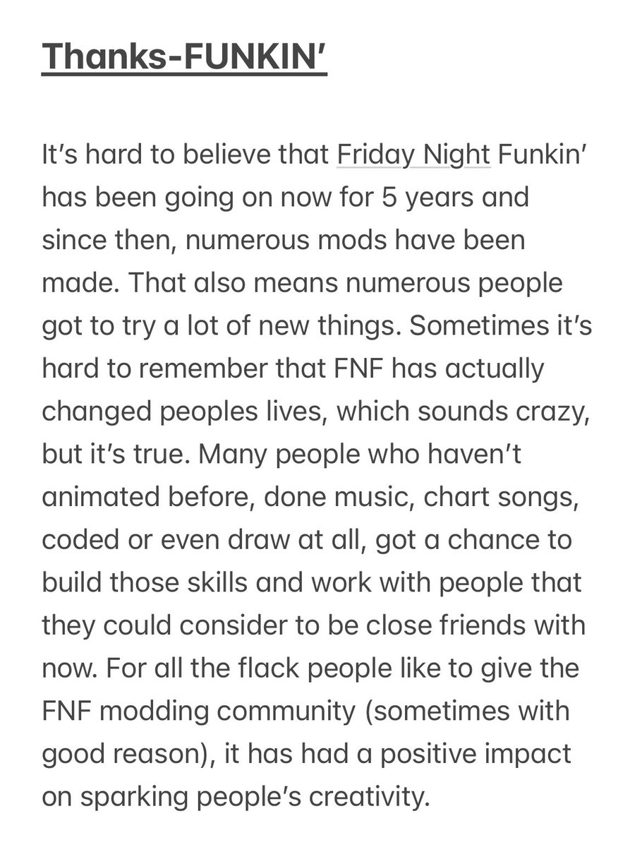 FNFPositivity's tweet image. #ThanksFUNKIN