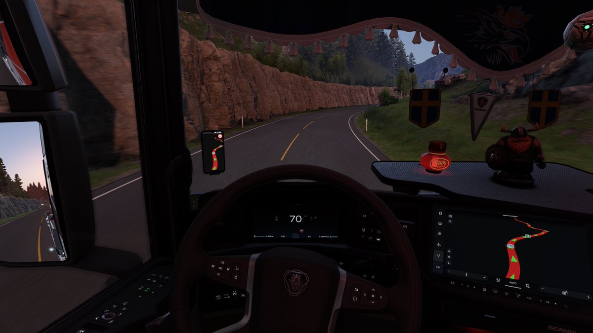 lucaspajak's tweet image. I&apos;ve always loved this King of The Hill truck, but this new interior is gorgeous.
Thank you @SCSsoftware and @ScaniaGroup 
#ETS2
#BestCommunityEver