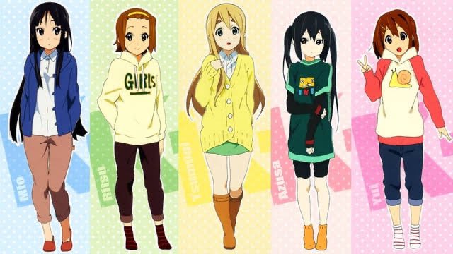 NBinted's tweet image. The K-ON! anime besides being mostly made by women, also actively cuts and censors fanservice from the source material. 

It also intentionally gives the characters more realistic and looser fitting clothes in their casual outfits.

I thought these weird dudes hated that lol.