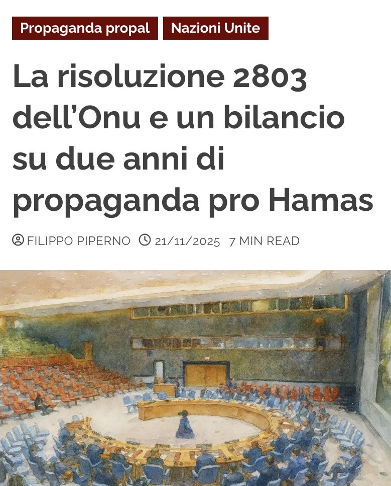 in_oltre's tweet image. 🗞️ Due anni trascorsi a brandire l&apos;Onu contro Israele e poi arriva la risoluzione 2803 a certificare ciò che la propaganda filohamas ha tentato fin qui di negare ed evitare: la fine politica e militare di Hamas. 
Dall&apos;indomani del 7 ottobre, Hamas e la sua rete occidentale hanno…