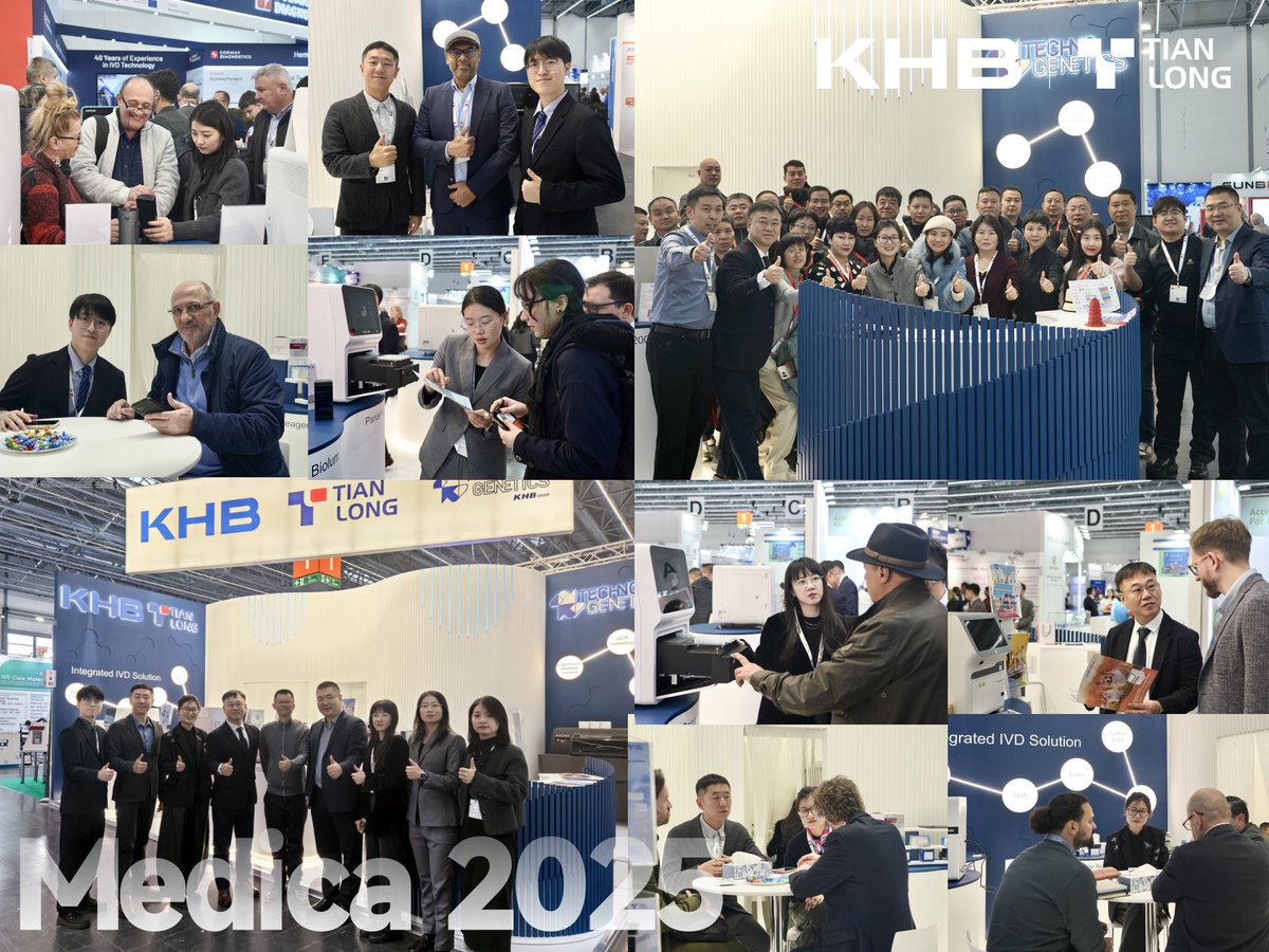 kehua_biotech's tweet photo. ✨ KHB Group Shines at MEDICA 2025: A Milestone for Global Diagnostic Innovation
We are proud to announce the successful conclusion of #MEDICA2025 in #Düsseldorf, where #KHB, #Tianlong, and #Technogenetics showcased our integrated diagnostic solutions.
➡️https://t.co/pQmlo72xQQ https://t.co/rtduEyePOZ