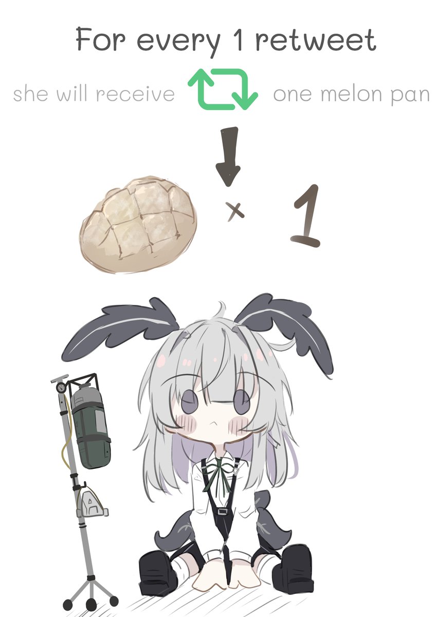 Qliphoth14_Lib's tweet image. The little one wants to eat melon pan.