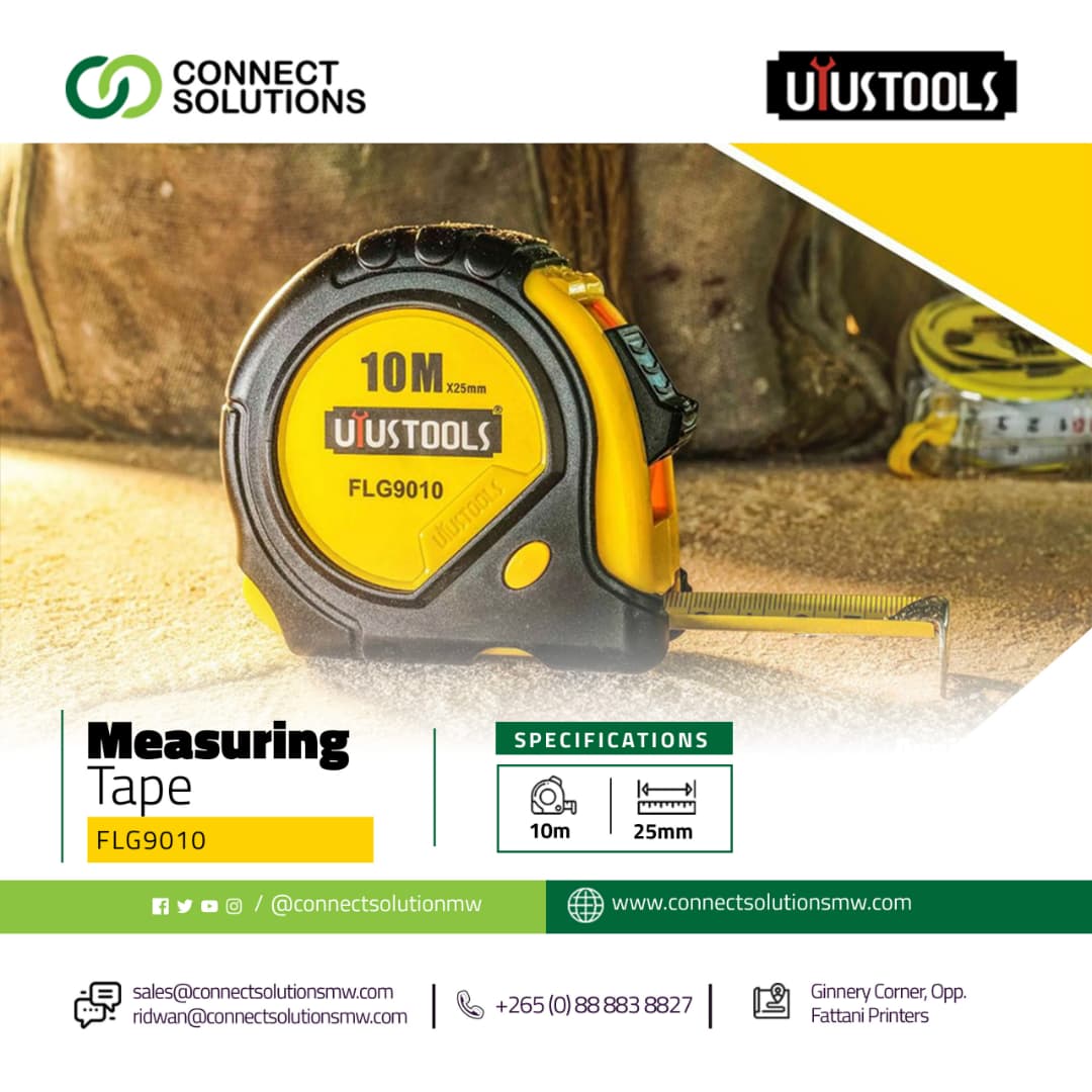 Bizmalawi's tweet image. Connect solutions
Measure With Precision And Power Using Connect Solutions Durable Tools
More info: bizmalawi.com/listing/connec…
#Connectsolutions #bizmalawi #malawi