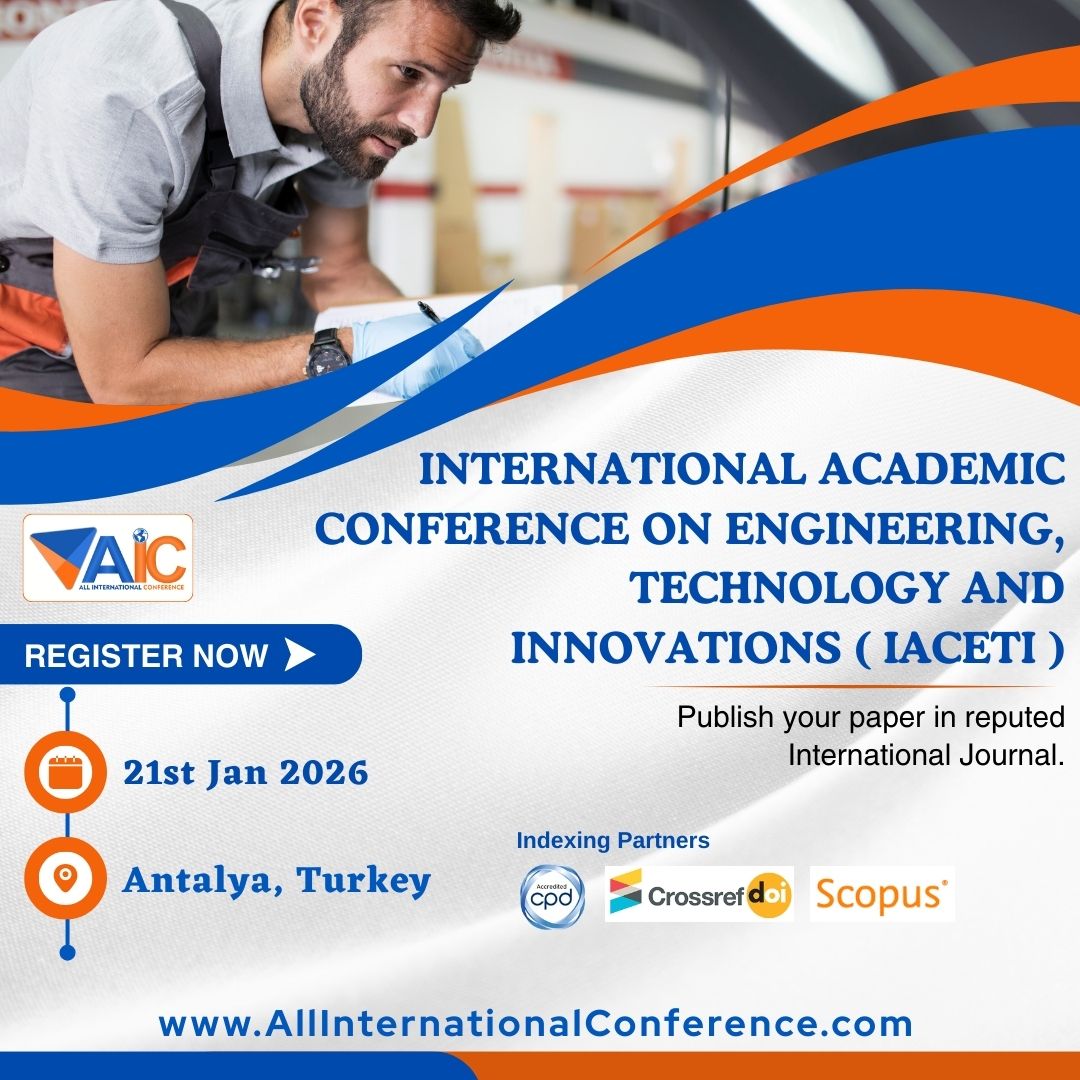 all_int_conf's tweet image. 🌍 IACETI 2026 — Antalya Awaits! 🌍

Join global researchers &amp;amp; innovators at the International Academic Conference on Engineering, Technology &amp;amp; Innovations.

📅 21 Jan 2026 | 📍 Antalya, Turkey

🔔 Registration open!
allinternationalconference.com/eventdetail/14…

#IACETI #TechConference