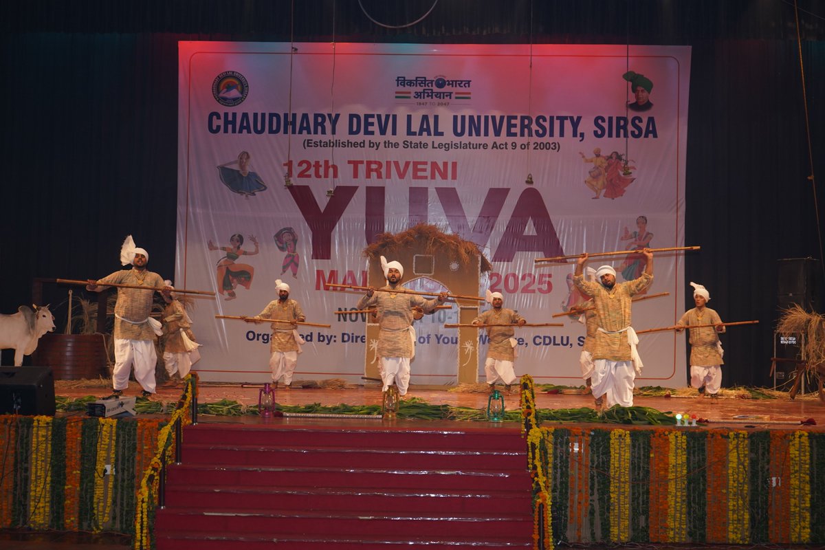 ssjboyscollege's tweet image. Cultural Victory for Shah Satnam Ji Boys’ College!

We are proud to share that Shah Satnam Ji Boys’ College has secured 3rd Position in Haryanvi Group Dance at the 12th Triveni Yuva Mahotsav 2025, held at Chaudhary Devi Lal University, Sirsa.

#TriveniYuvaMahotsav #CDLU #ssjbc