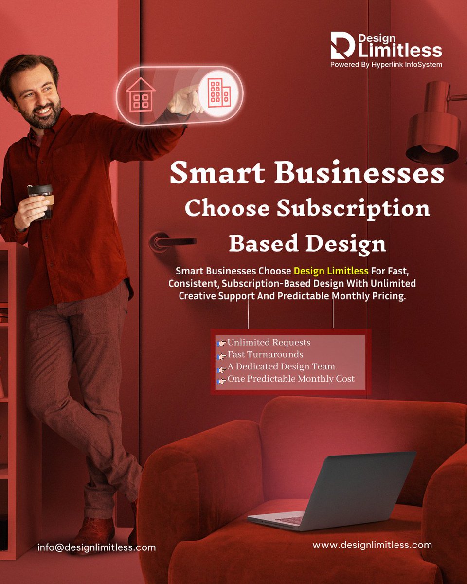 design_limit_'s tweet image. Subscription-based design gives your business consistency, speed, and unlimited creativity — all in one simple monthly plan. 🚀

#designlimitless 
#subscriptiondesign 
#businessbranding 
#creativesolutions 
#unlimiteddesign