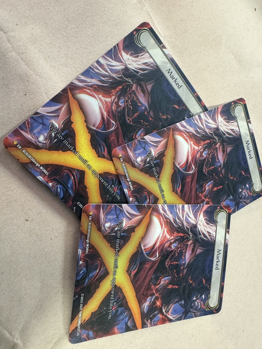 CONQUEST 2025冬シーズンスタート記念！

CONQUEST CF MARKED TOKEN

✅このアカウントをフォロー
✅このポストをリポスト

で応募完了、若干名様にマークドトークン含むグッズをプレゼント致します！

#FABTCG

We can ship to worldwide😊