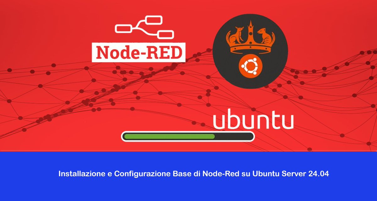 ReDevil2o0o's tweet image. Installazione e Configurazione Base di Node-Red su Ubuntu Server 24.04 raffaelechiatto.com/installazione-… 

#nginx #node-red #nodejs #ubuntu