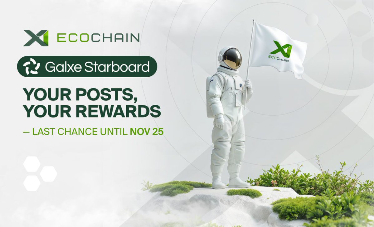 Dc__bit's tweet image. @X1_EcoChain Starboard Season 1 wraps up in less than 5 days (25 NOV).

13K+ posts, 50M+ impressions, nearly 1M engagements and counting.

Join in, post, engage and climb the starboard to secure your spot: app.galxe.com/quest/x1ecocha…

Top contributors split 50,000 $X1.

#X1Ecochain