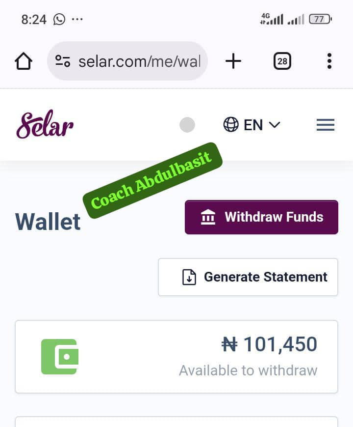 abdulbasit2814's tweet image. 100k💸 made Within 7 days —yah habibi with my smartphone as an undergraduate student🎉.

This is call for celebration 🎊 Alhhamdullilahi this is just the beginning of success thanks to my mentor @FuadOwolabi2 @tryselar and thanks @ambprogram.