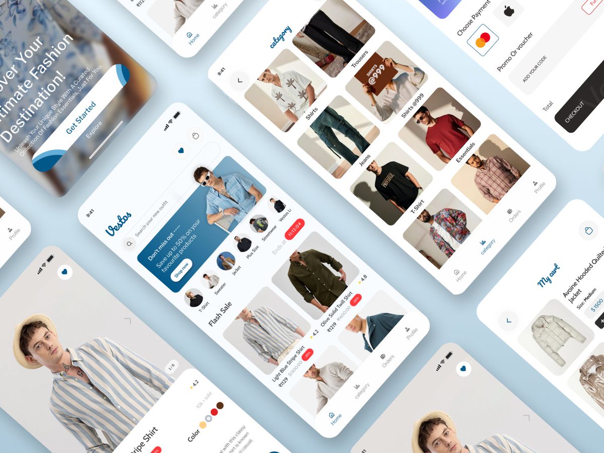 ensuesoft's tweet image. Just dropped Vestos, a clean and thoughtfully designed fashion e-commerce app.
 Focused on clarity, smooth browsing, and a shopping flow that feels genuinely effortless.
#Ensuesoft #UIUXDesign #Figma
🔗behance.net/gallery/239023…
🔗dribbble.com/shots/26799653…
🔗linkedin.com/posts/ensuesof…
