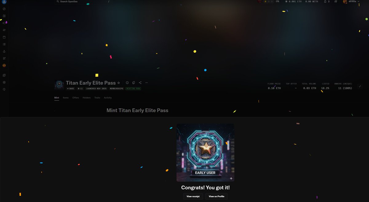 ZKTRADEMAIL's tweet image. I&apos;m exploring $TITAN — the Proof-of-Reputation Layer for Web3.

Verifying trust. Securing reputation. Building credibility on-chain.

titanlayernet.xyz
I am Early User
#TitanLayer #ProofOfReputation #Web3 @TitanLayer_