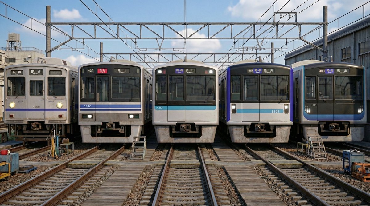 4gosha_kajiki's tweet image. Nano Banana Proで架空鉄道