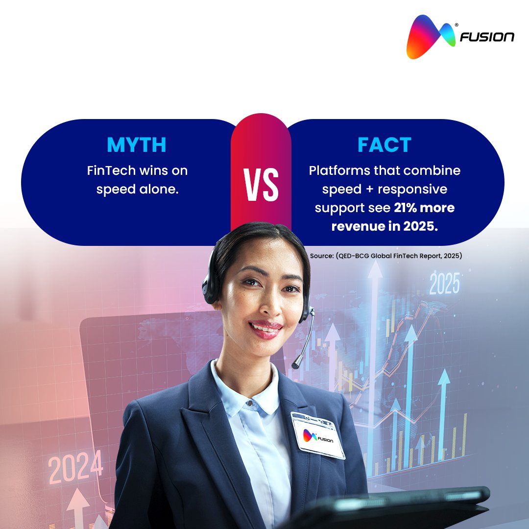 fusion_cx's tweet photo. Fast logins and clean UI arenโt enough. FinTechs with real-time human support earn 21% more in 2025โbecause trust is built before panic sets in.
โก๏ธ https://t.co/2jbWNgUiWQ
โ
#FinTechCX #CX #DigitalBanking #FinTechSupport #FusionCX #RealTimeSupport #TechWithTrust #CustomerLoyalty https://t.co/hdUGsIy4yS